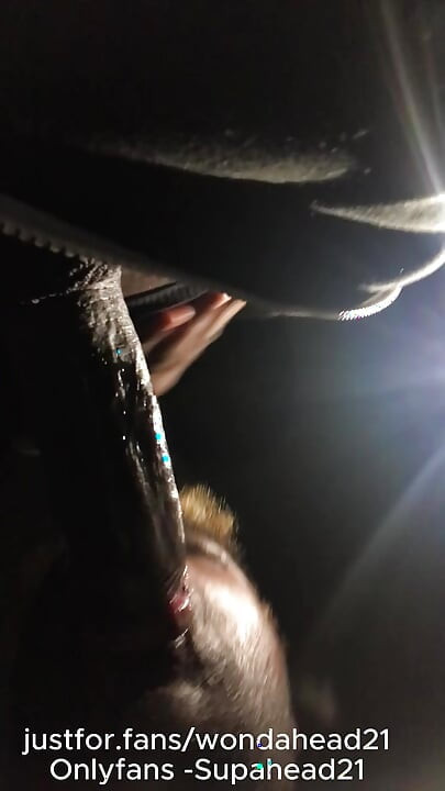 BBC Worship at Night: Risky Public Blowjob & Throat Fuck