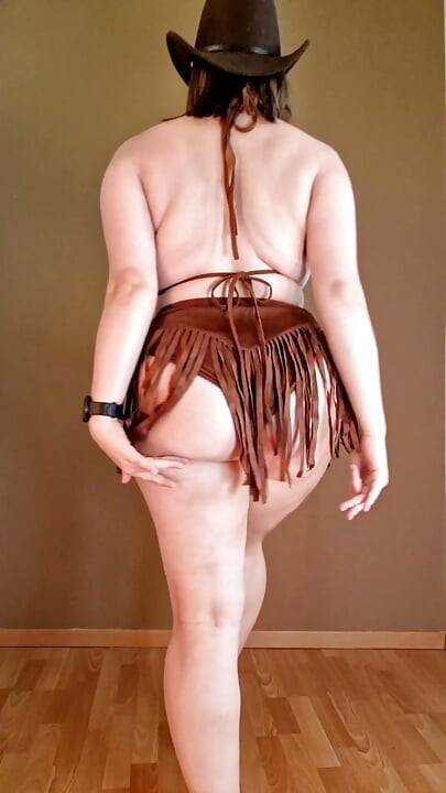 New Cowgirl Toy - Fringed Lingerie & First Ride (pt1)