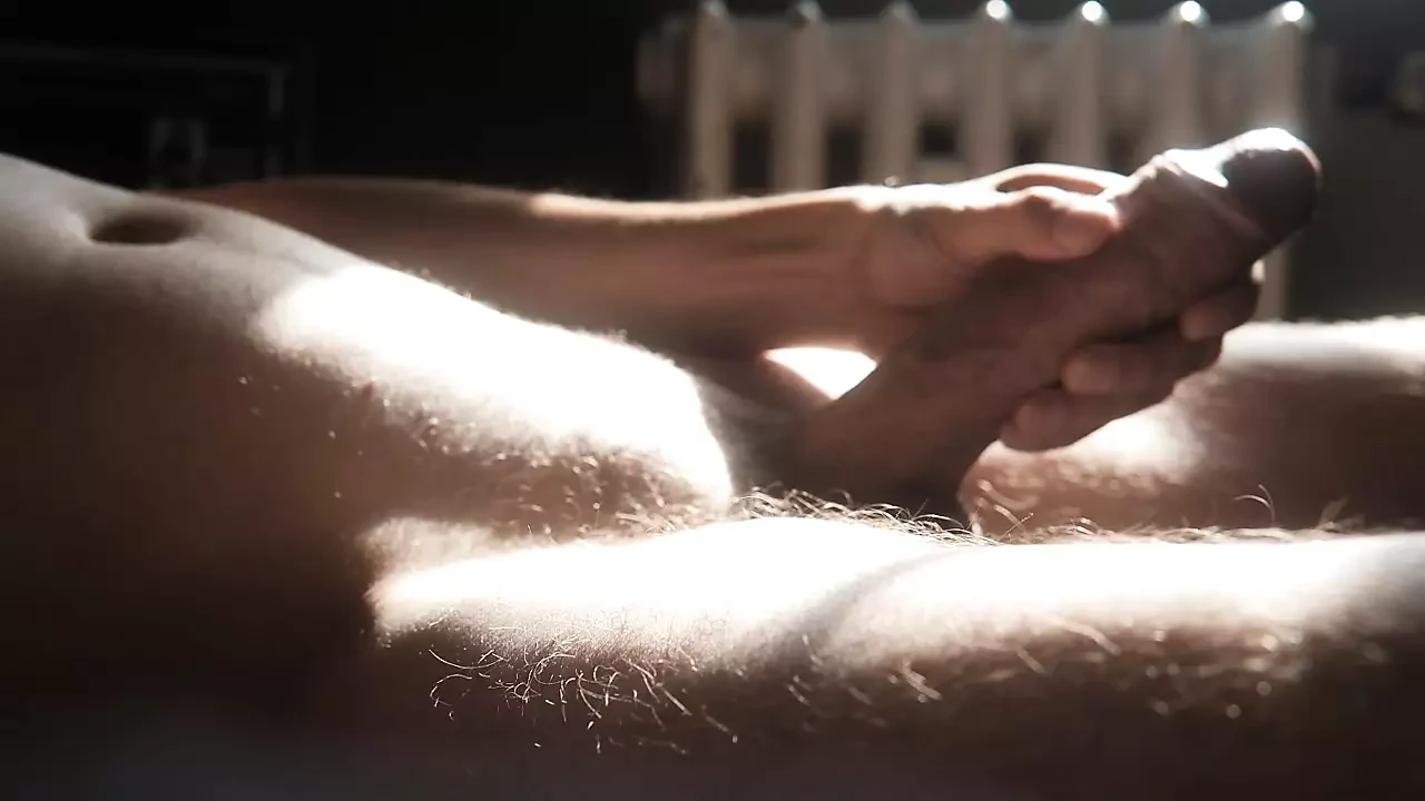 Playing with my massive cock