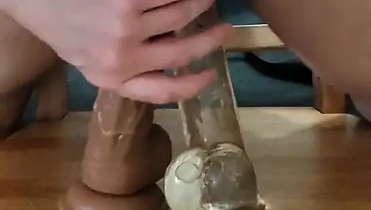 Double Penetration - Fucks His Asshole With Two Dildos At Once