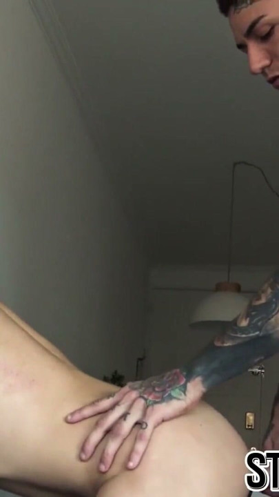 Bareback fucking with straight Latino by tattooed jock | Clip 2