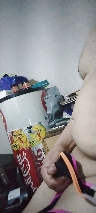Comforting my virgin penis with my ex-girlfriend's panties