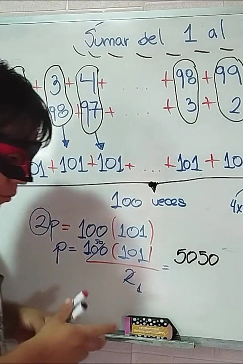 8. Aritmética: Acréscimo de 1 a 100