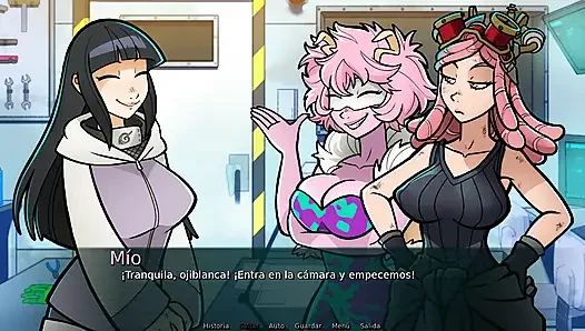 Mei's Project - Naruto's Voluptuous Hinata Hyuga Testing the Great Invention of Beautiful Mei