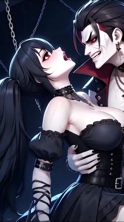 สาวโกธถูกมัดโดย Vampire Lord - เฮนไตสัตว์ประหลาด BDSM | เลอ กอร์ดอง เบื้องหลัง คลิป 2
