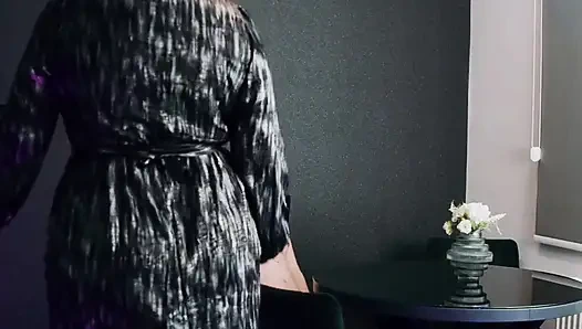 Mature Stepmom and Her Naked Stepdaughter - Deep Strap-on Instead of Breakfast