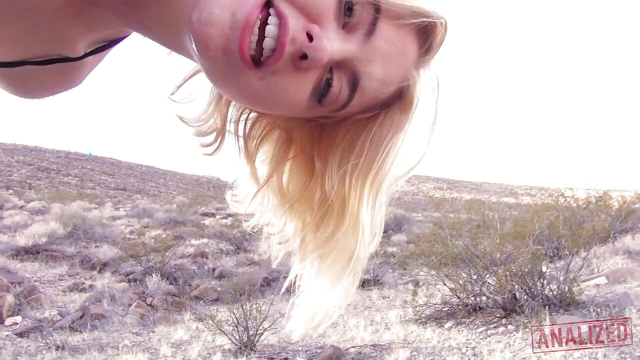Chloe Cherry in Desert and Stuffed in Every Hole Outdoors
