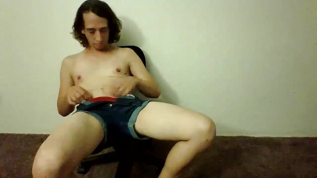 Red Panties and Jean Booty Shorts