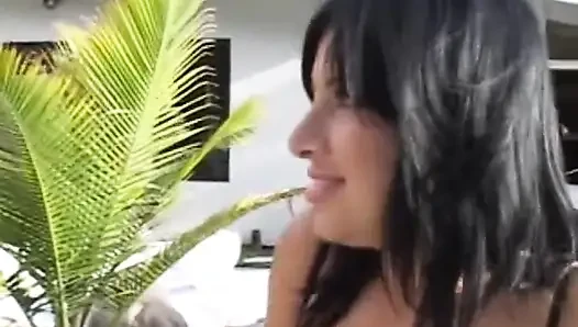 Sativa Rose Fucking in the Bedroom with Her Natural Tits