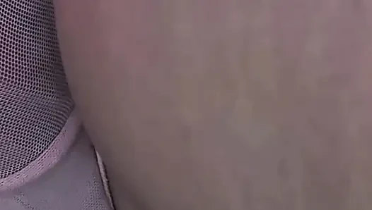 Almost Seen When Creepy Stranger Guy CUMS Hard Inside Girl's Panties Under Her Skirt on Public Bus