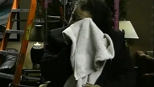 Ameican bir sürtük için klasik çift penetrasyon