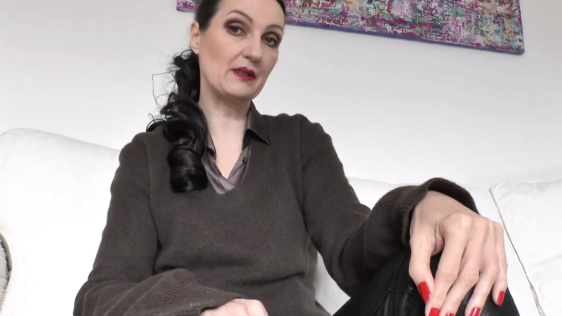 Stepmother in a Cashmere Sweater, Sweater Love, Cum on Sweater POV, Lady Victoria Valente