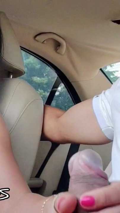 Must-see moment from "Perverted wife - jerking off relaxing to husband big cock during trip on public highway"