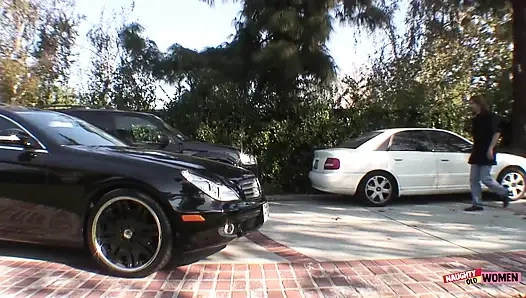 Her mature ass gets smashed by a black stud after a skilled blowjob