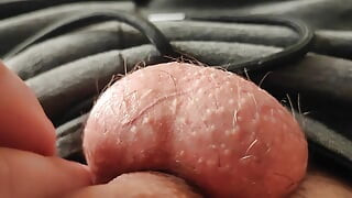 Playing with my testicles in a relaxed way