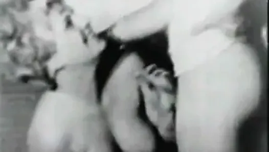 Plump MILF Fucked by Young Man (1950s Vintage)