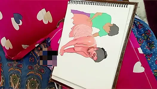 Seksi ama zavallı Hintli köylü kadın sebze parasını ödemek için bir sebze satıcısını sikiyor