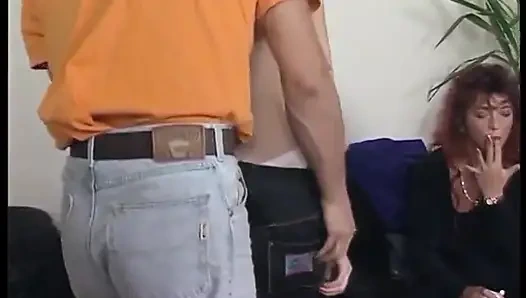 Blonde sweetie getting instructions from redhead slut how to get fucked