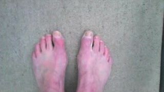 My feet in the morning