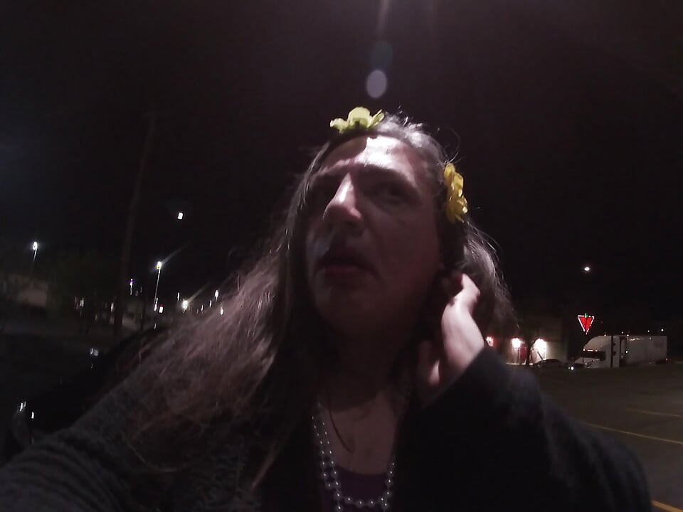 Mature CD is having a good time Outdoors