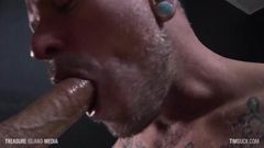 Pierced punks facefucking and cum eating
