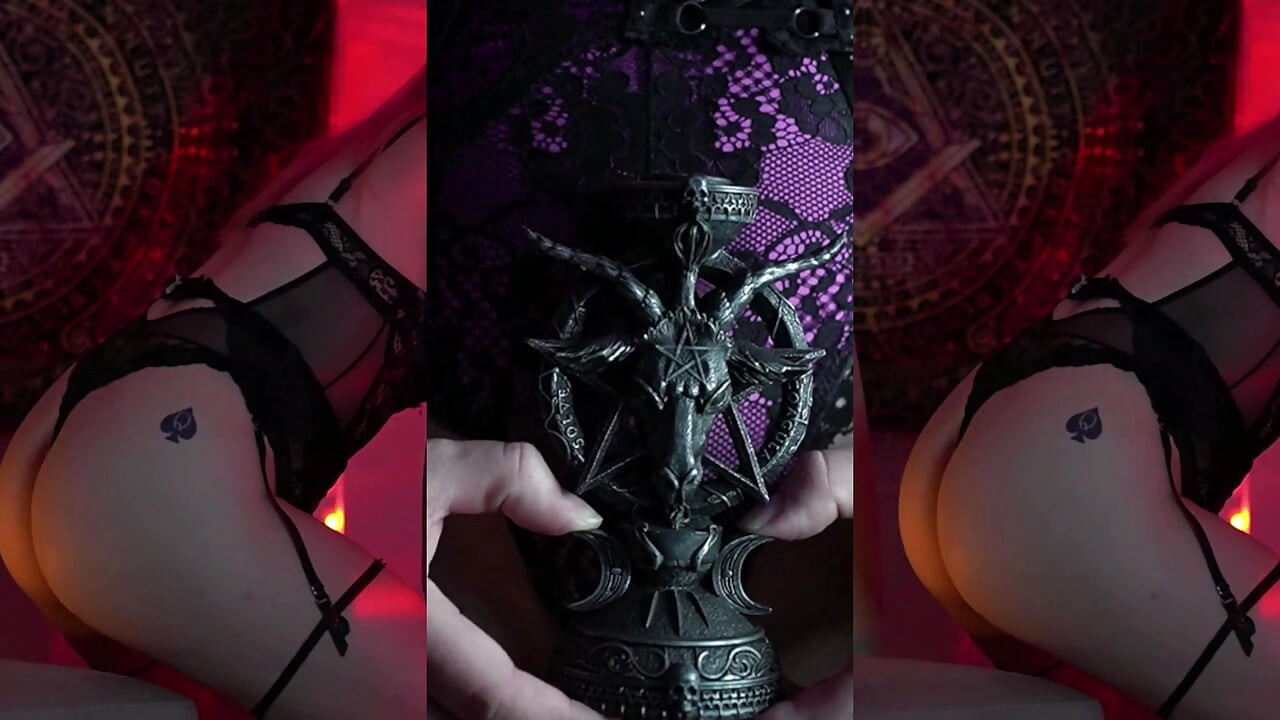 Adoră-L PE DIAVOL ÎN timp ce SUCCUBUS se hrănește cu energia ta sexuală