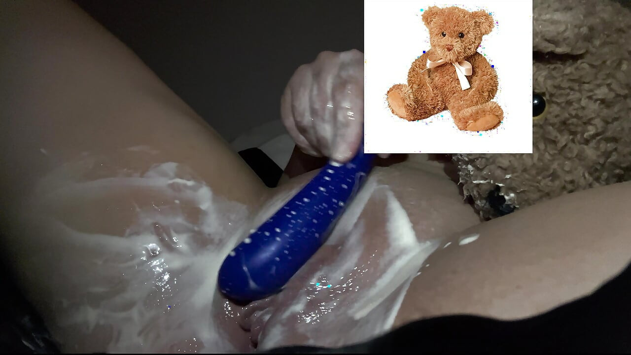 MY KINKY ARAB GIRL MASTUBATES WITH VIBRATOR & MY CUM ALL OVER HER CURVY BODY-  AMATEUR ARABIAN SNOWWHITE