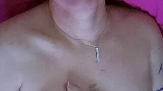 Trans playing in bed solo