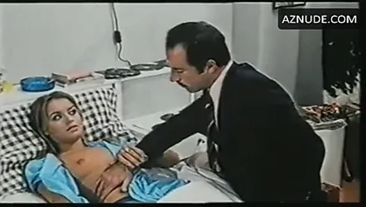 Italian actress in 1976 movie medical exam blue panty