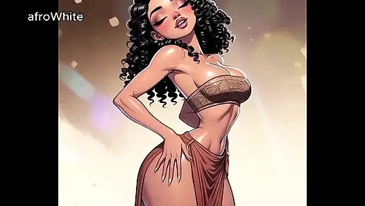 Ai Generated - bokep hentai kartun animasi anime afrika kulit hitam dewi penari striptis eropa dientot sama adik tirinya sendiri