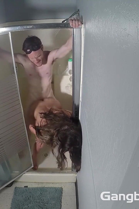 Shane sucks cocks and gets fucked in shower BTS