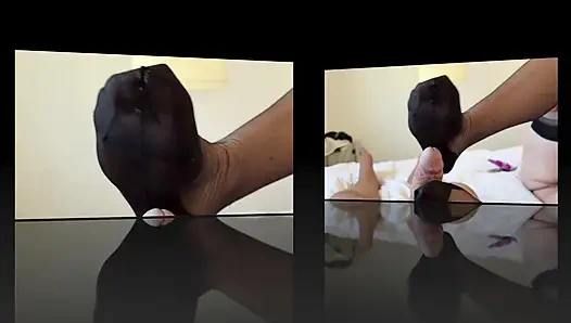 Mrs Mature Feet Gives a Witty Wank and a Footjob 411