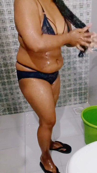 Bath part-1,My Beautiful step-sister  Bath Show Video Caling Sex With My Friend | Clip 1
