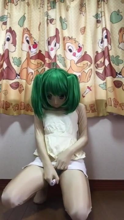 kigurumi masturbating with vibrator 2