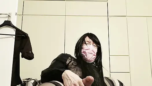 Travesti yarak pompası eğlencesi