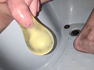 pee in condom