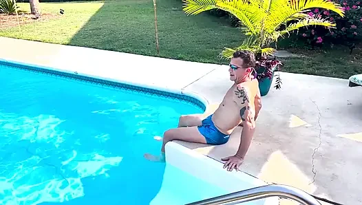 Three Lesbians and a Sugar Stepdaddy by the Pool