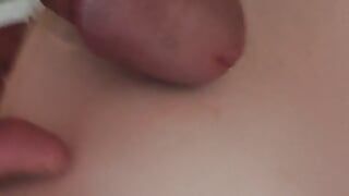 Huge cumshot on the bra of a young mom with big that I had at home