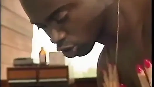 Interracial white slut riding a black schlong