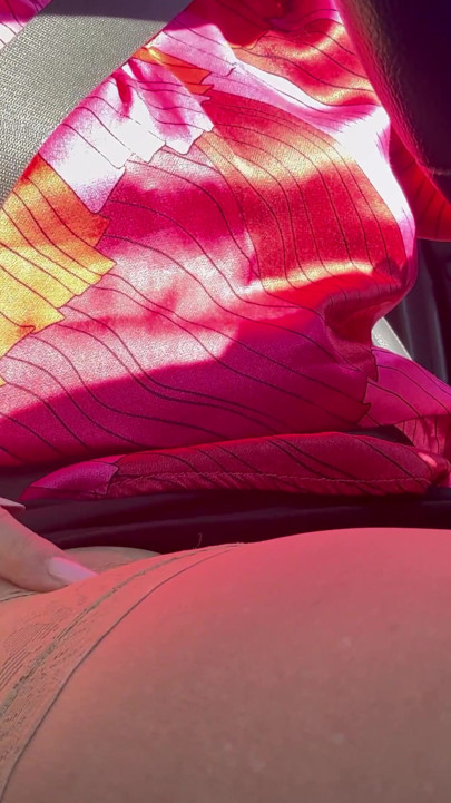 I pulled over and rubbed my pussy in the car until I had an intense orgasm. | Clip 1