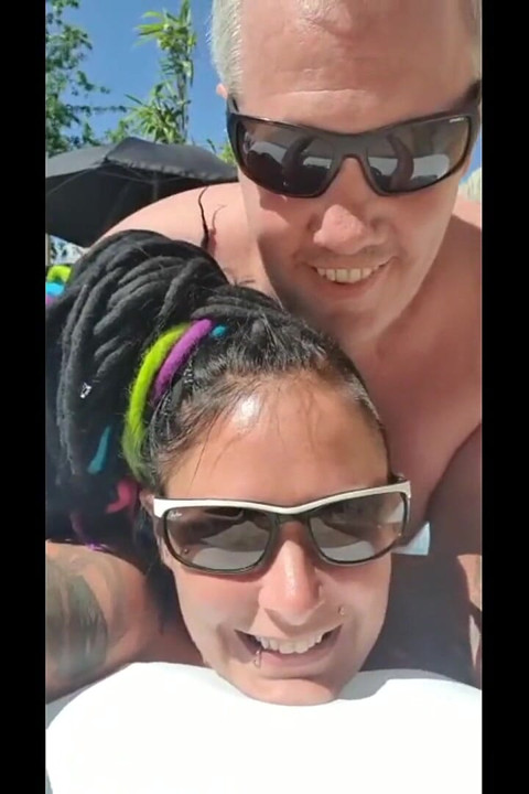 Paddling pool fuck and suck
