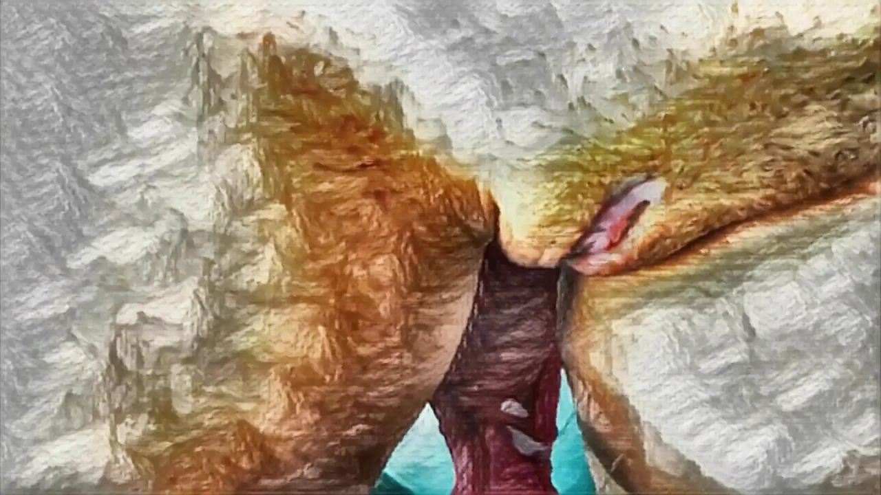 XXX Cartoon. My Housekeeper Helps Me with My Handjob. Cumming on Her Big Clit and Her Red Panties.