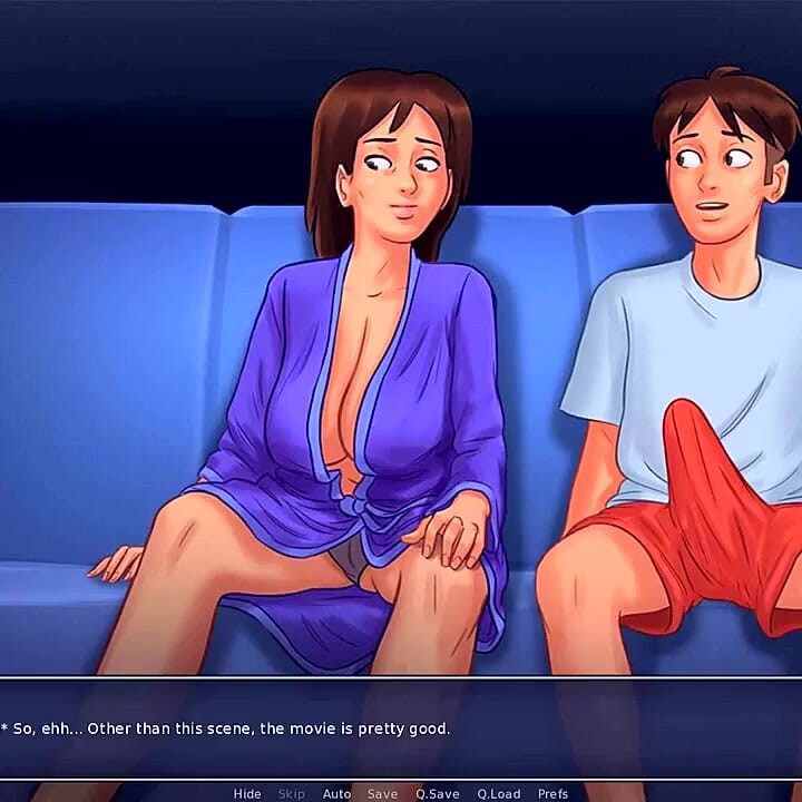 Summertime saga: stepmom and stepson doing naughty things in the house ep 39