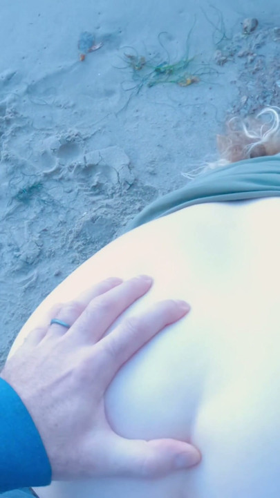 Stepson cheats with stepmom on the beach | Clip 1