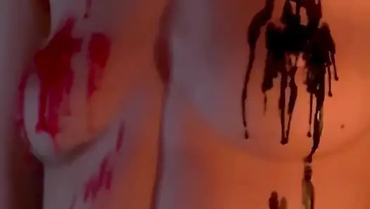 Puting saya menjadi sangat keras karena lilin!