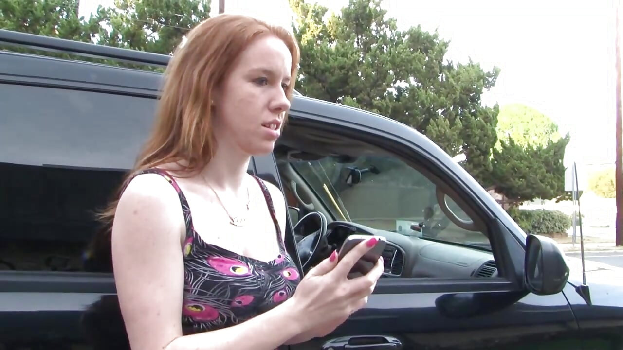 Black monster cock bangs a young redhead