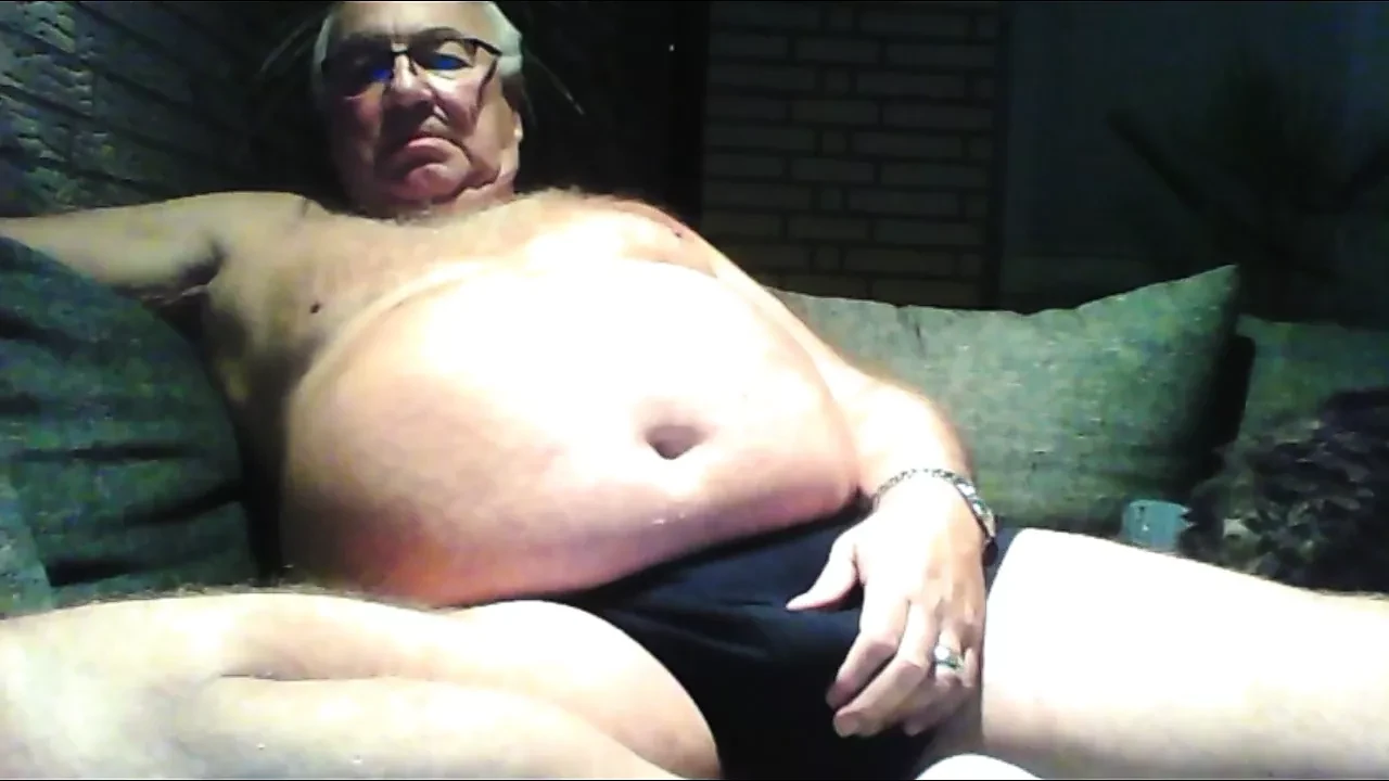 grandpa cum on webcam