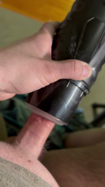 Hard cock and a new toy. Turbo mode really pumps it until it  cums | Clip 1