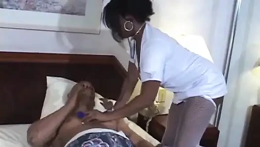 Black and white big black chubby fucking licking in the bedroom