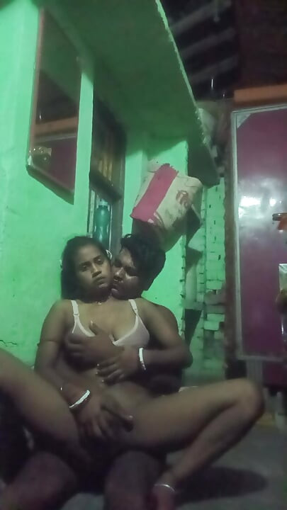 There was no one in the house, suddenly the husband came into the house and locked it and took the wife to the bed, after going to bed, he fell into full romance